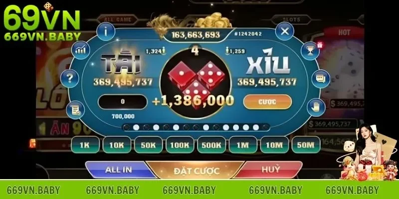 Đặt cược cửa Tài và Xỉu