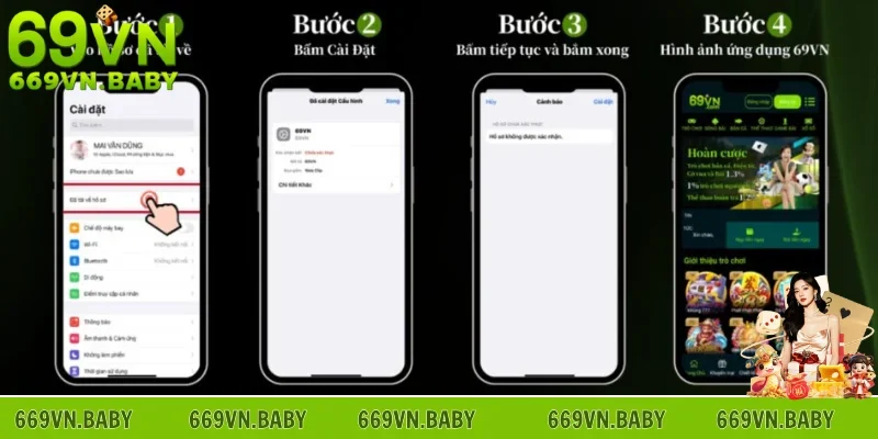 Tải app 69VN dễ dàng cho điện thoại iOS